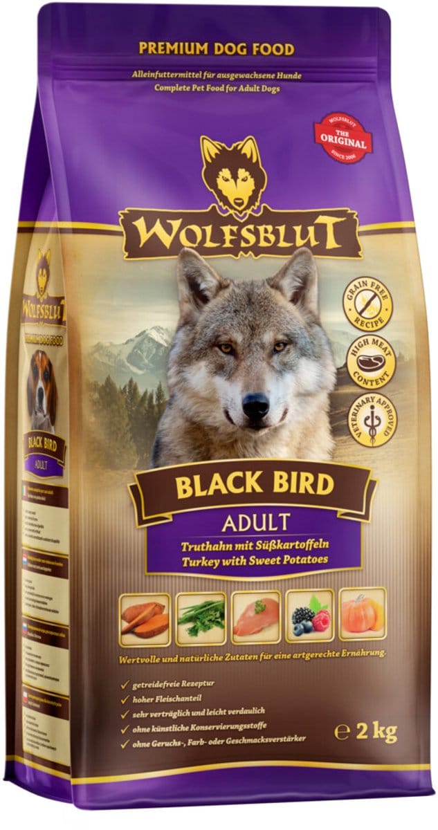 3x Wolfsblut Black Vogel Adult 2 kg