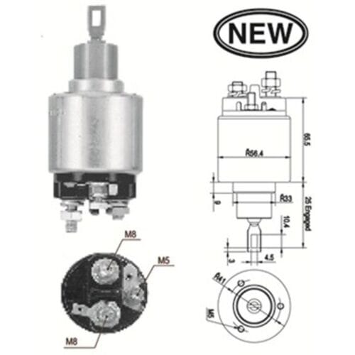 Solenoïde schakelaar starter  MAGNETI MARELLI 940113050557