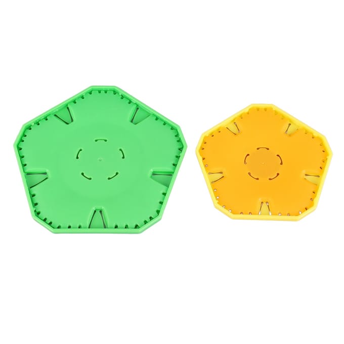 Bloemenmaker Set Tijdbesparend Eenvoudige Bediening Stoffen Bloemenmaker Platen voor DIY 5-bladige Bloemen green