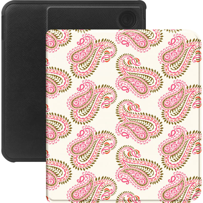 Selencia Vivid Bookcase voor de Kobo Libra Colour / Libra 2 - Paisley Blush