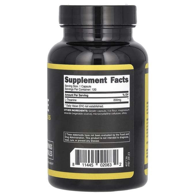 Primaforce, l-théanine, 200 mg, 120 gélules