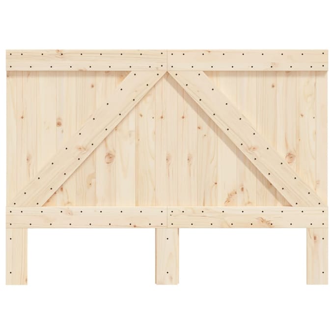 vidaXL - Hoofdbord - 140x104 - cm - massief - grenenhout