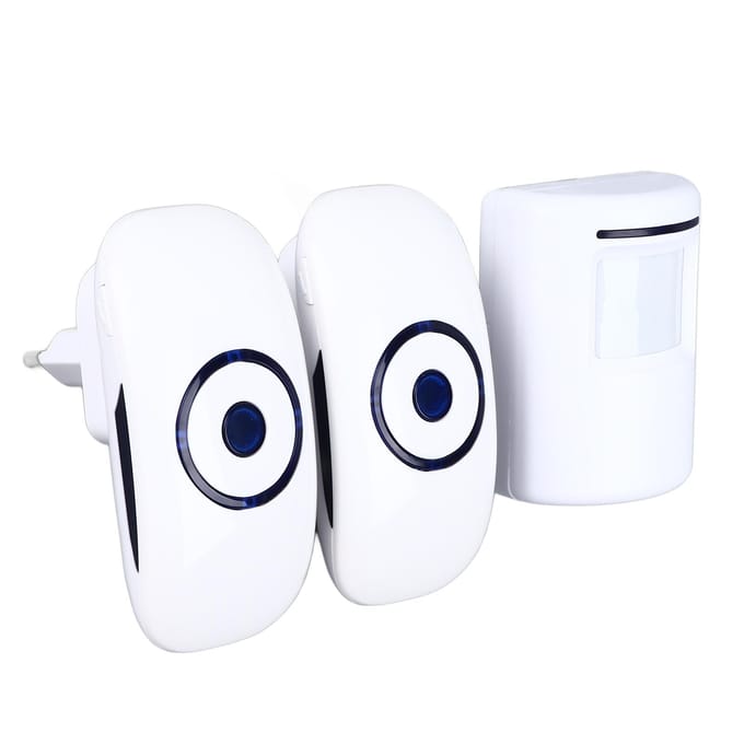 Infrarood Bewegingssensor Deurbel Split Design voor Winkel Winkel Kantoor Thuis Garage white