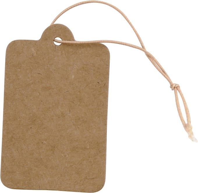 Labels - 25 x 40 mm - Bruin - 100 stuks