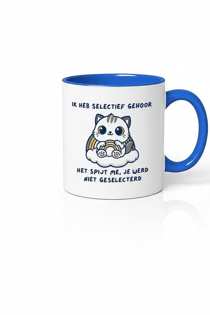 Ik Heb Selectief Gehoor Mok - Grappige Koffiemok Cadeau