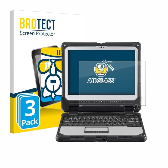 Screenprotector 3 Stuks voor Panasonic Toughbook CF-33 Beschermglas transparant