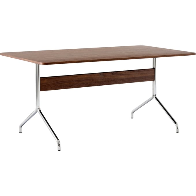 &Tradition Pavilion Eettafel AV18, AV19 & AV24 - walnoot - verchroomd - 160 x 90 cm