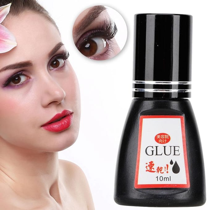 10ml Wimper Extensions Lijm Geurloos 0.5 seconden Snel Drogen DIY Wimpers Enten Gel black