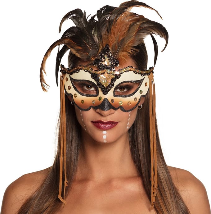 Boland - Masker Voodoo Mamba - Volwassenen - Voodoo - Halloween accessoire - Horror