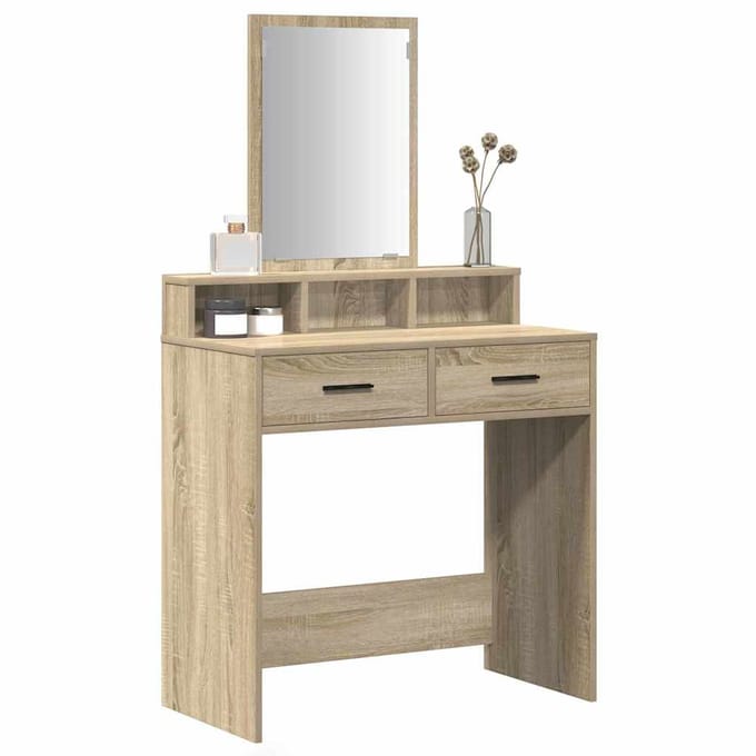 vidaXL - Kaptafel - Sonoma - Eik - 79 - x - 41 - x - 140 - cm - Bewerkt - hout