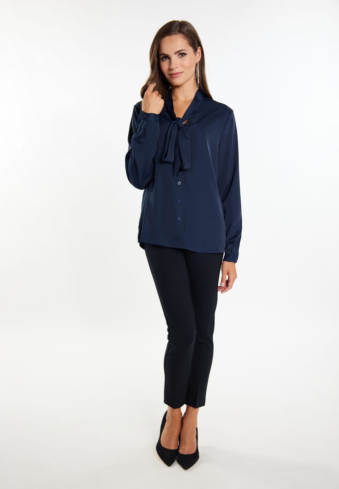 Faina sjaal blouse Dames marine