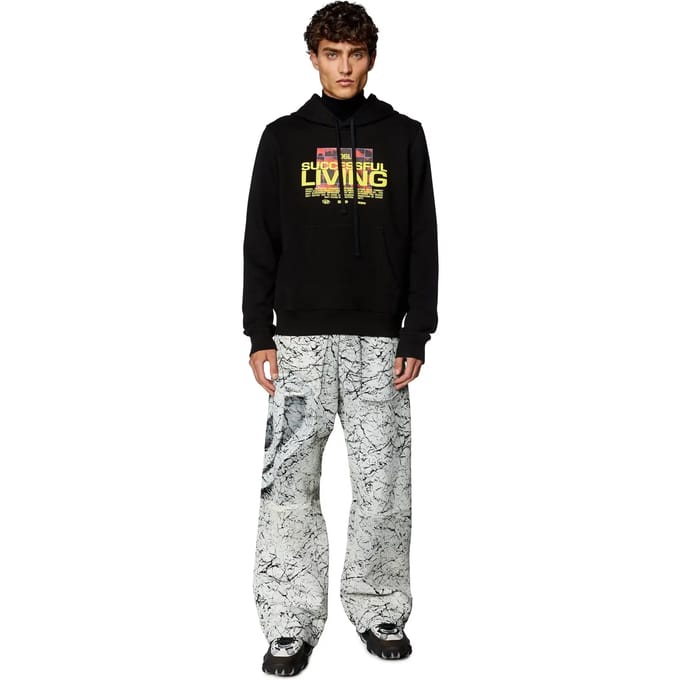 Diesel Ginn N1 Hoodie Zwart S Man