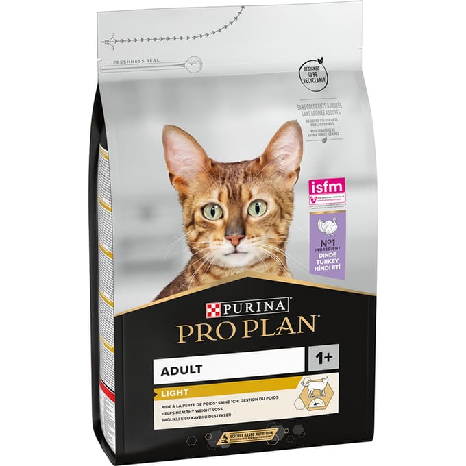 3kg Light Adult Optilight Rijk aan Kalkoen Pro Plan Kattenvoer