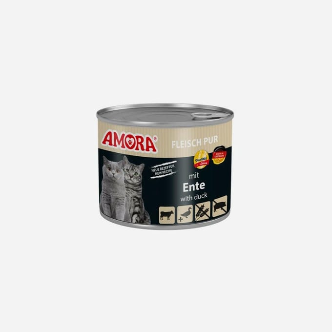 AMORA Kattenvoer 6x200g - Eend
