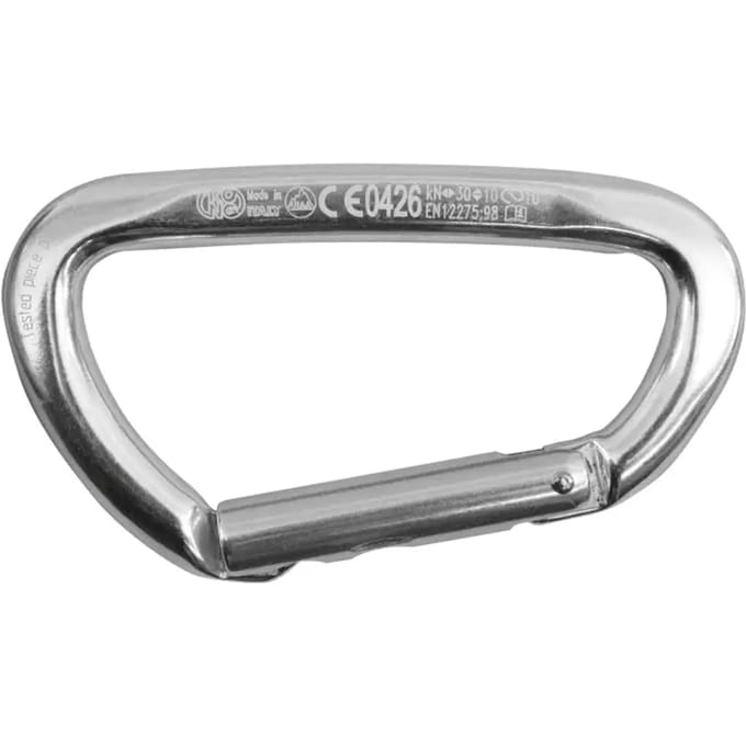 Kong Italy Guide Straight Gate Karabijnhaak Grijs,Goud