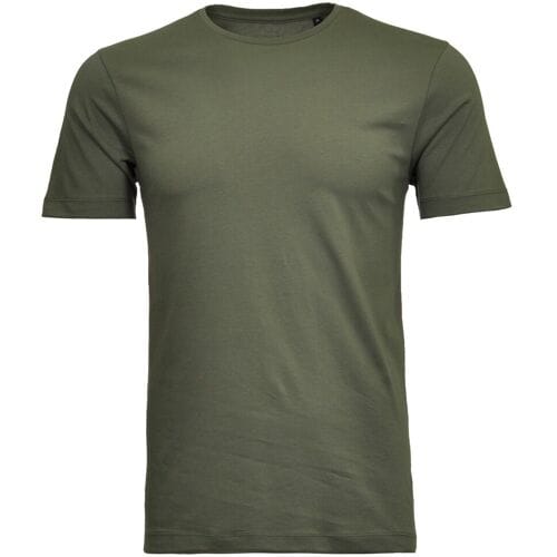 Ragman T-Shirt Uni Cotton Jersey Make My Day Shirt Olive / male