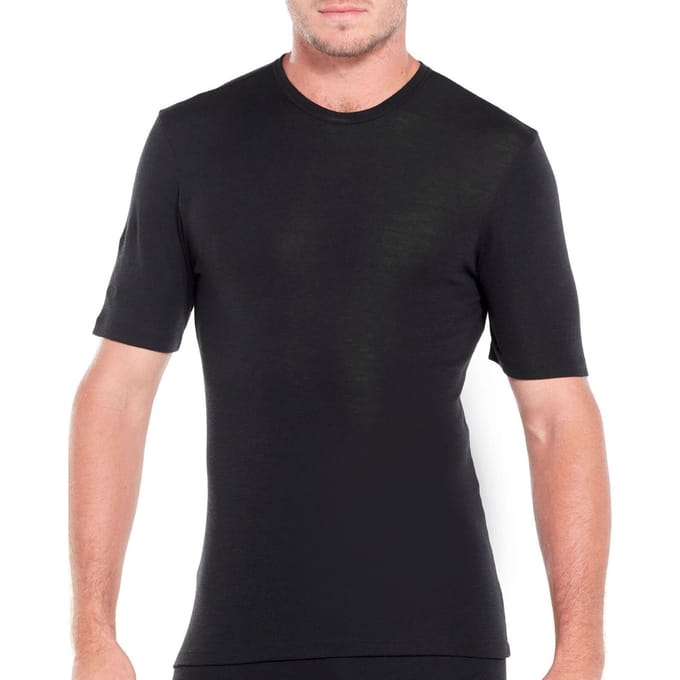 Icebreaker 175 Everyday SS Crewe Heren Thermoshirt - Black - M