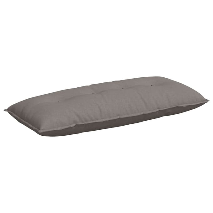 vidaXL - Rugkussen - Taupe - 120 - x - 50 - x - 19 - cm - Stof