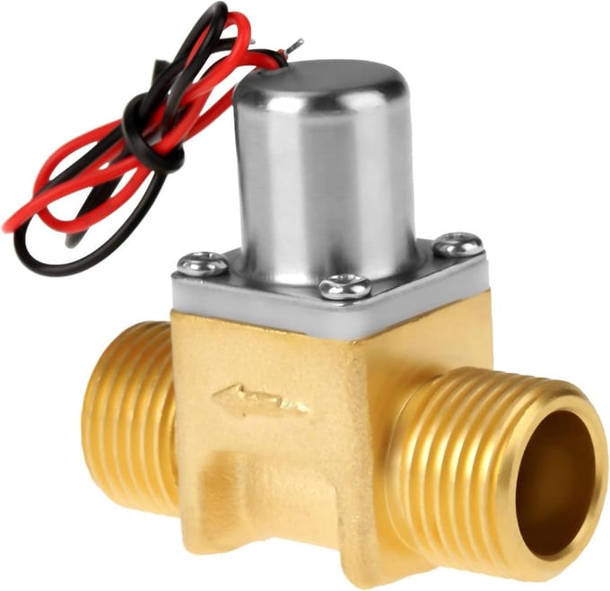 Water Flow Pulse Electromagnetisch Ventiel - 1/2" Brass Solenoid Ventiel - DC 4.5V
