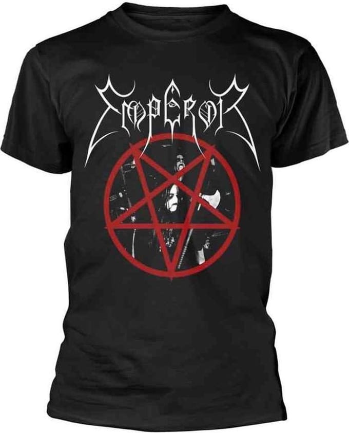 Emperor Heren Tshirt -S- Pentagram 2014 Zwart