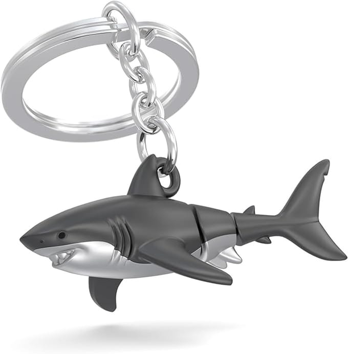 Metalmorphose Sleutelhanger Shark - Scharnierende Haai Metaal 3D