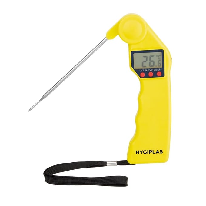 Hygiplas Easytemp Kleurcode Thermometer Geel CF912