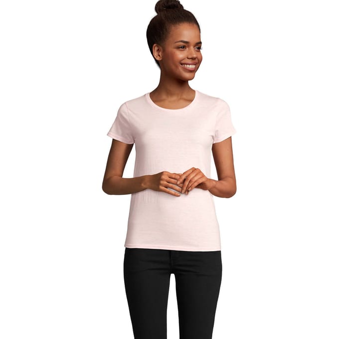 SOLS Dames/Dames Crusader Polycotton T-Shirt (Roze Heide)