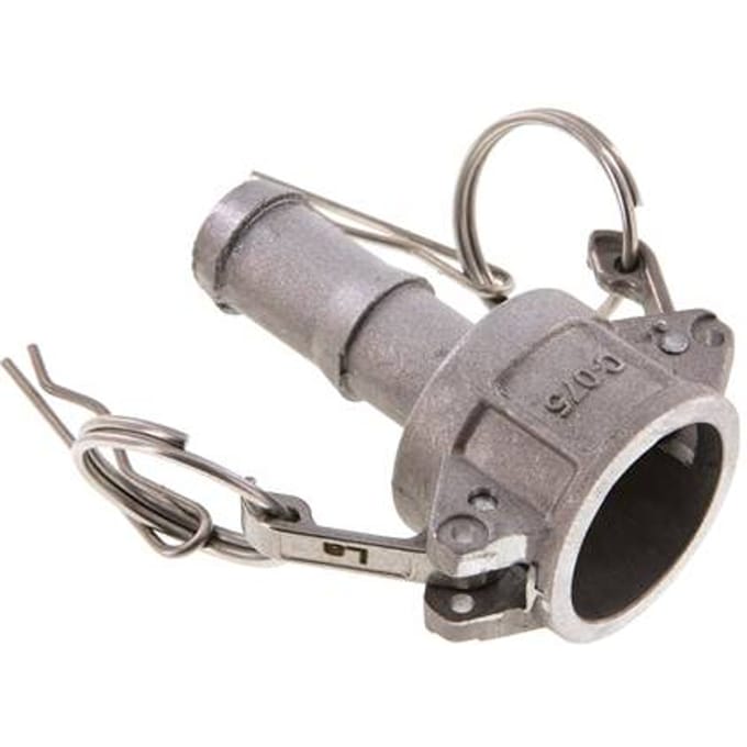 Camlock DN 20 (3/4'') Koppeling Aluminium met slangpilaar (19 mm) Type C MIL-C-27487