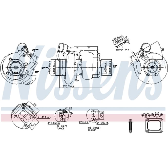 Supercharger, drukvulling NISSENS 93689