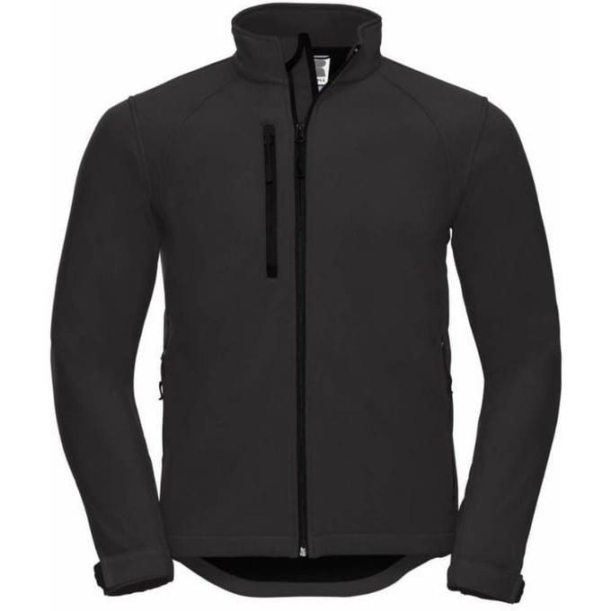 Russell Heren waterbestendig & winddicht Softshell-jasje (Zwart)