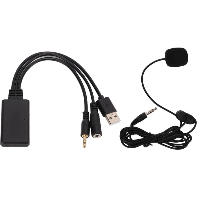 Câble Aux Bluetooth pour Voiture Microphone Adaptateur Mains Libres Remplacement pour Cooper Z4 E60 E63 E64 E66 E81 E90