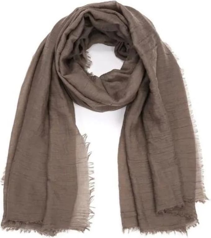 Effen Sjaal Deep Khaki