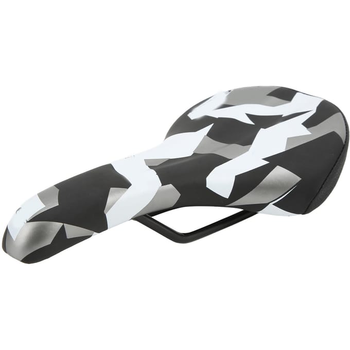 ENLEE Selle de Vélo Absorption des Chocs Selle de Vélo Mousse Confortable Coussin Large pour le Cyclisme Type 1 gray