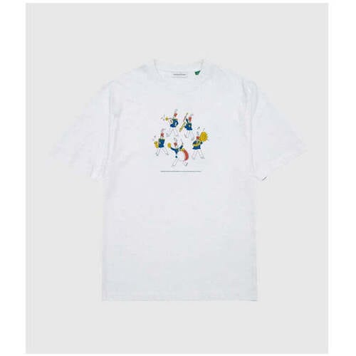 T-shirt Korte Mouw Edmmond Studios Edmmond Brass Band Tee White