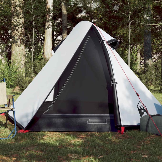 vidaXL - Koepeltent - 2-persoons - waterdicht - verduisterend - stof - wit
