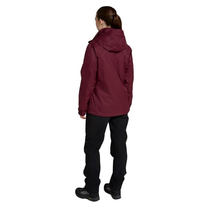Mountain Warehouse Dames/Dames Bracken Extreme 3 in 1 Waterdichte Jas (Bourgondië)
