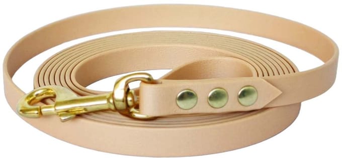 Hondenlijn - BioThane® - Beige - 15 meter - 16mm - Middelgrote hond