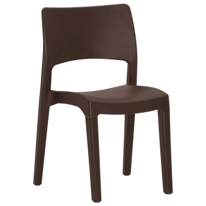 vidaXL - Tuinstoelen - 2 - st - polypropeen - mokkakleurig
