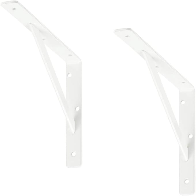 siwitec plankdrager 400 x 250 x 30 mm, wit, set van 2, draagvermogen 150 kg, plankdrager, webconsole