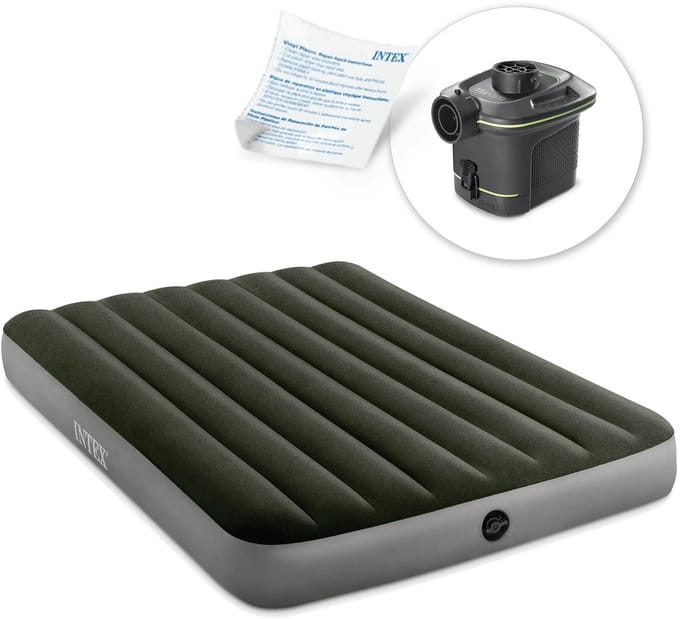 Intex Downy Twijfelaar met Elektrische Pomp 137×191×25cm