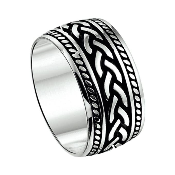Zilver ring zilver gerhodineerd 1335218