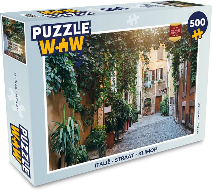 Puzzel Italië - Straat - Klimop - Legpuzzel - Puzzel 500 stukjes