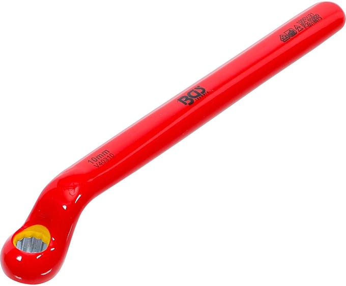 BGS Enkelvoudige VDE-ringsleutel - diep gebogen - 10 mm