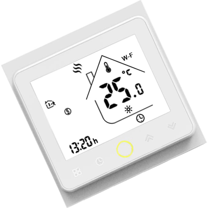 Wi-Fi Smart Thermostaat Temperatuurregelaar APP Control 5A Compatibel met Alexa / Google Wifi wit