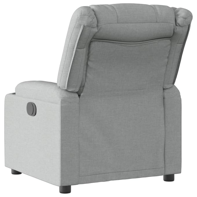 Vidaxl Fauteuil Slaapbank, Lichtgrijs, Gestoffeerd met Stof