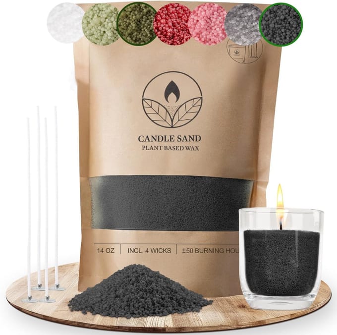 VLSelect® Kaarsenzand - Burning sand - Candle sand - Zwart
