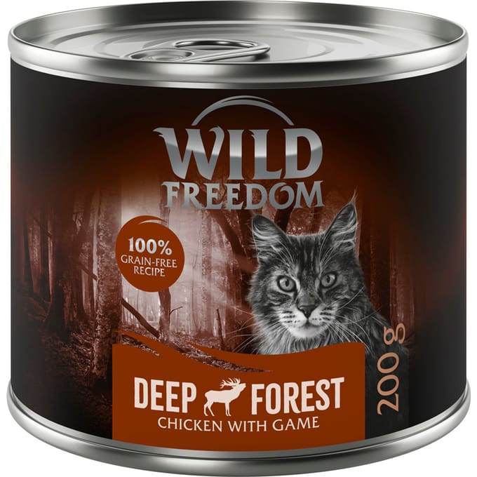 6x200g Adult Deep Forest Wild & Kip Wild Freedom Kattenvoer