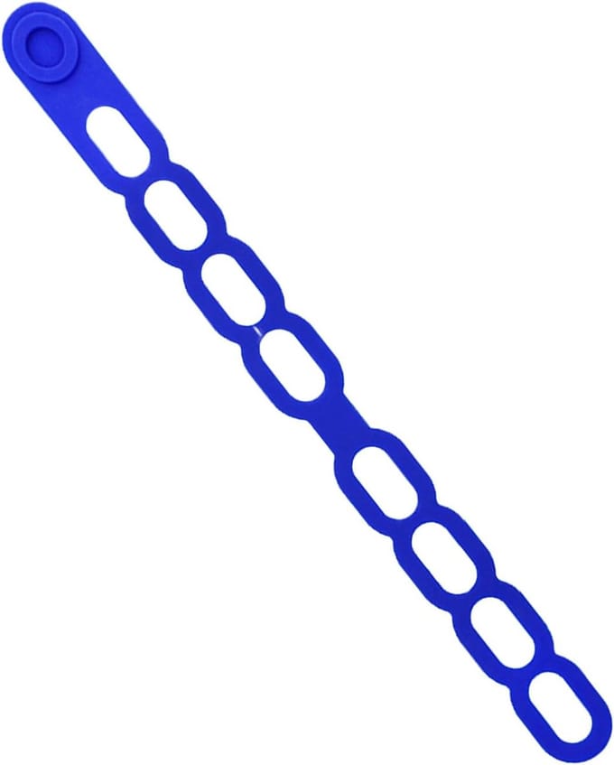 Siliconen bandjes - Bevestigingsriemen pothoes - Koken & opbergen - Zelfsluitend mechanisme - 545 cm - Blauw