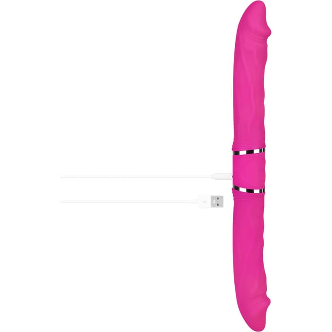 Dubbele vibrator met afstandsbediening, 35 cm