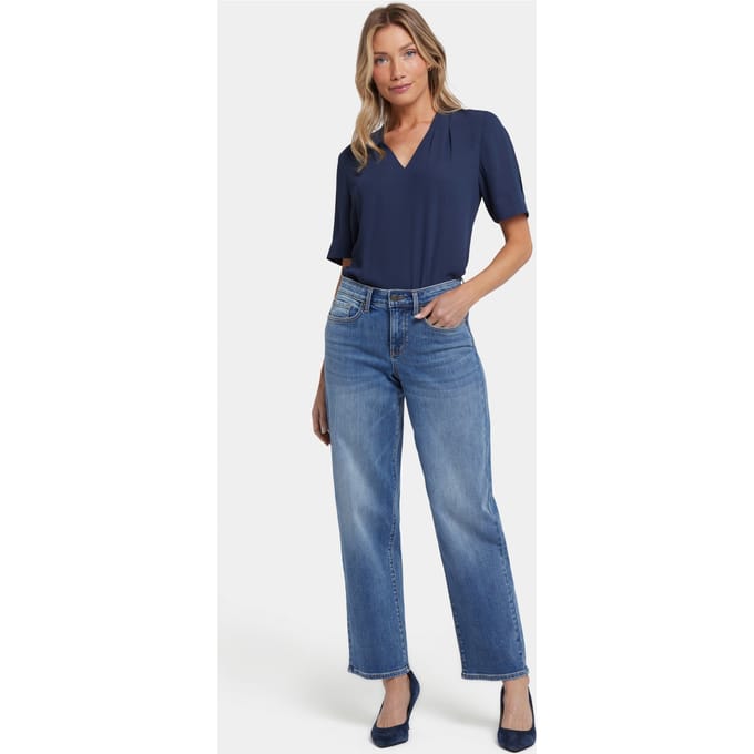 Jemma Barrel Jeans met Hoge Taille